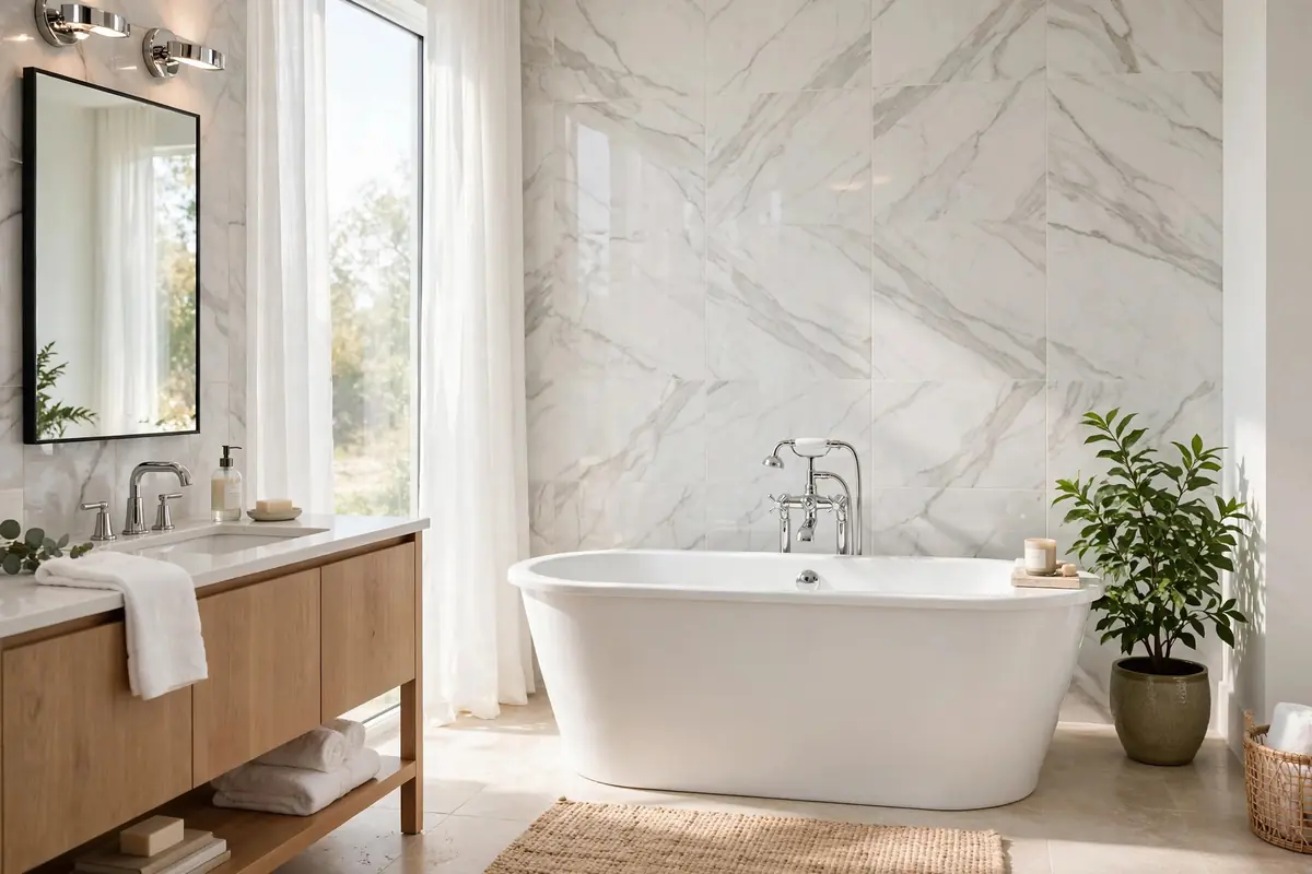 Bathroom with well-kept plumbing fixtures in a Culpeper home